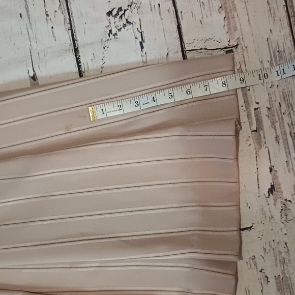 Henry Lee Tan Black Striped Vintage Union Made Long Sleeve Modest Dress 14 NWT - Picture 2 of 12